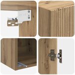 vidaXL Armoire Murale Chêne artisanal 33 x 34 5 x 90 cm