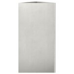 vidaXL Jardinières 2 Pièces triangulaire 40x34 5x70 cm acier inoxydable