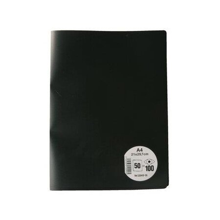 Protège-documents, format A4, avec 50 pochettes Noir ELBA