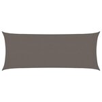 vidaXL Voile d'ombrage 160 g/m² Anthracite 2x5 m PEHD