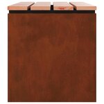 vidaXL Banc de jardin Rouillé 80 x 40 x 43 cm