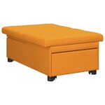 vidaXL Sofa-lit 3 en 1   design pliant en tissu jaune foncé