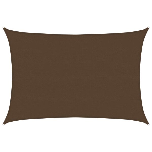 vidaXL Voile d'ombrage 160 g/m² Marron 5x7 m PEHD