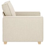 vidaXL Canapé Fauteuil Lin 60 cm