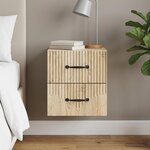 vidaXL Cabinet de chevet mural Chêne Sonoma 34 5 x 33 x 40 cm