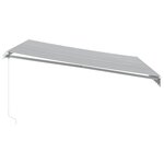vidaXL Auvent manuel rétractable anthracite et blanc 400x300 cm