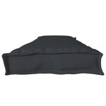 vidaXL Set de coussins de palette 2 Pièces Noir 180 x 40 x 8 cm