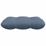 vidaXL Coussins de siège 4 Pièces Bleu 40 x 40 cm Tissu en velours côtelé