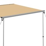Vidaxl auvent de camping-car et caravane 2x2 5x2 15 m beige