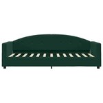 vidaXL Lit de jour avec matelas vert foncé 90x200 cm velours