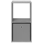vidaXL Table de chevet Gris Sonoma 35 x 32 x 68 5 cm Bois d'ingénierie