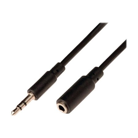 NEDIS Stereo Audio Cable - 3.5 mm Male - 3.5 mm Female - 3.0 m - Noir