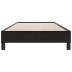 vidaXL Cadre de lit sans matelas noir 100x220 cm velours