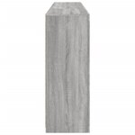 vidaXL Buffet avec lumières LED sonoma gris 181 5x37x100 cm