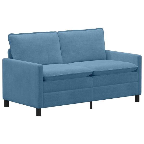 vidaXL Canapé Bleu 156 x 81 x 87 5 cm Tissu