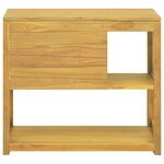 vidaXL Armoire de salle de bain 85x40x75 cm Bois de teck solide