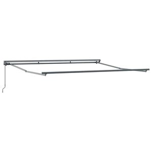 vidaXL Cadre d'auvent Anthracite 4 × 3 m Acier revêtu de poudre