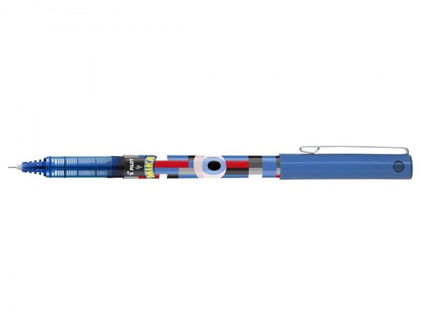 Roller Hi-TecPoint V5 Encre liquide Pointe Fine MIKA EDITION LIMITEE Bleu PILOT