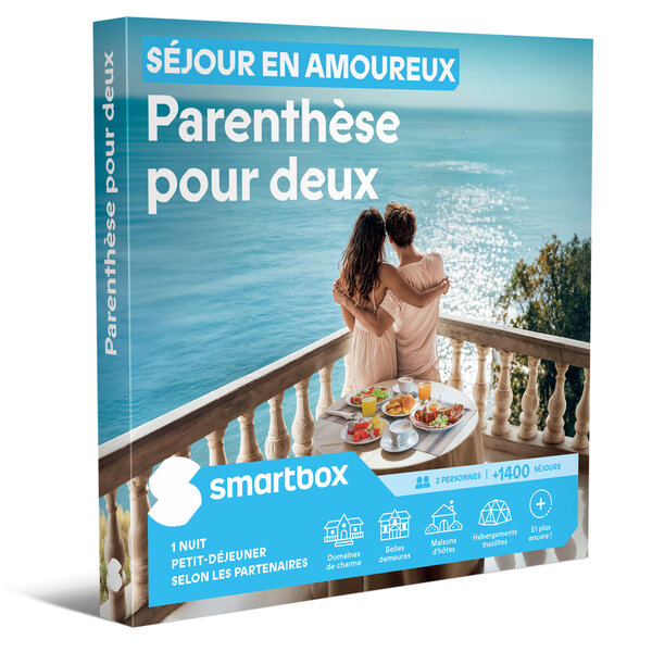 SMARTBOX - Coffret Cadeau Séjour en amoureux - Parenthèse pour deux -  Séjour