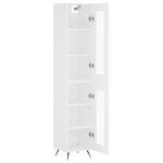 vidaXL Buffet haut Blanc 34 5x34x180 cm Bois d'ingénierie
