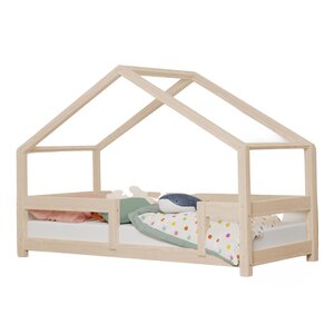 Lit cabane enfant LUCKY 120 x 190 beige