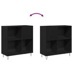 vidaXL Meuble de rangement Chêne noir 84 5x38x90 cm Bois d'ingénierie