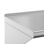vidaXL Étagère murale 75x45x31 cm argenté acier inoxydable