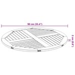 vidaXL Dessus de table Ø90x2 2 cm rond bois massif d'acacia