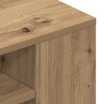 Meuble TV mural vidaXL en chêne artisanal 100x30x26 5 cm en bois d'ingénierie