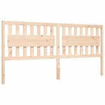 vidaXL Cadre de lit sans matelas 200x200 cm bois massif