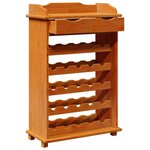 vidaXL Étagère à vin Marron 90 x 60 x 30 cm Bois massif en pin