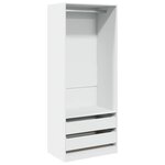 vidaXL Garde-robe blanc 80x50x200 cm bois d'ingénierie