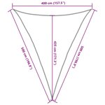 vidaXL Voile d'ombrage 160 g/m² Beige 4x5x5 m PEHD