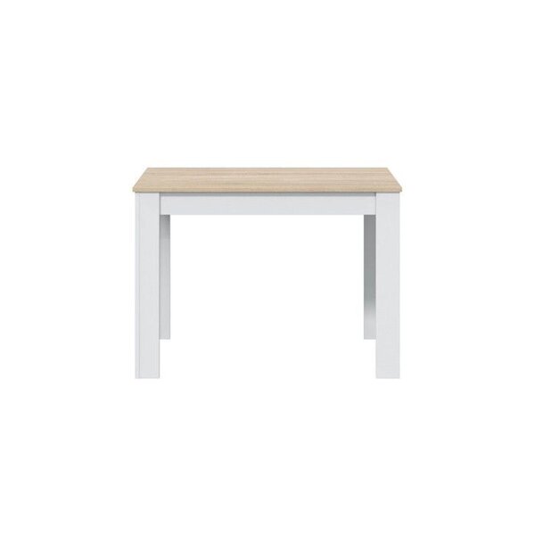 Table à manger carrée 4 personnes 67 x 67 cm - Blanc-Bois