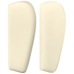 vidaXL Tête de lit avec oreilles Crème 163x23x78/88 cm Similicuir