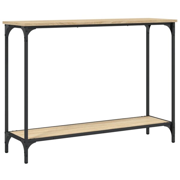 vidaXL Table console chêne sonoma 101x30 5x75 cm bois d'ingénierie