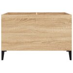 vidaXL Armoire à disques chêne sonoma 74 5x38x48 cm bois d'ingénierie