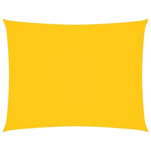 vidaXL Voile de parasol tissu oxford rectangulaire 5x6 m jaune