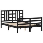 vidaXL Cadre de lit sans matelas 140x200 cm bois massif