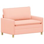 vidaXL Canapé Rose 126 x 81 x 87 5 cm Tissu