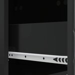 vidaXL Table basse Noir 50 x 49 x 40 cm Bois d'ingénierie