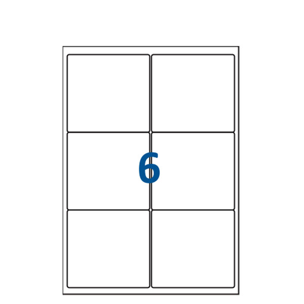 Lot de 1000 Planches étiquettes autocollantes sur feuille A4 : 99 x 93 1 mm (6 étiquettes par feuille spéciales bons de transport)