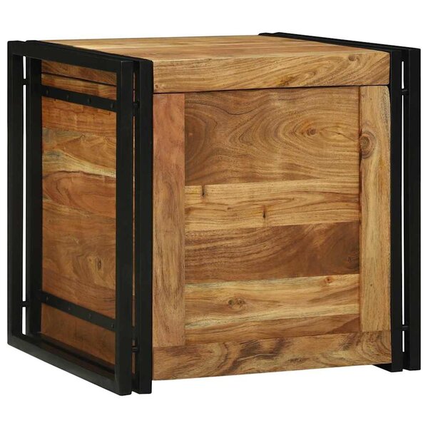 vidaXL Boîte de Rangement 50 x 50 x 50 cm Bois d'acacia massif