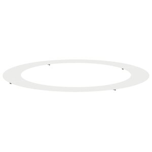vidaXL adapté pour anneau d'arbre plat Blanc Ø90 / 120 cm Acier