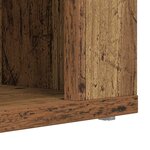 vidaXL Rack à chaussures Bois ancien 75 x 35 x 45 cm Bois d'ingénierie