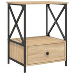 vidaXL Tables de chevet 2 Pièces chêne sonoma 50x41x65 cm bois ingénierie
