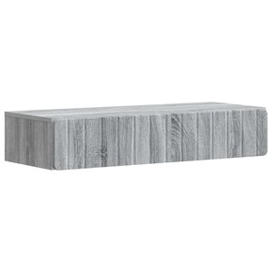 vidaXL Table d'appoint murale Sonoma gris 87 5 x 34 5 x 17 cm