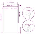 vidaXL Store enrouleur occultant rouge largeur du tissu 70 7 cm