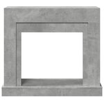 VidaXL Cadre de cheminée gris béton 100x30x87 5 cm bois d'ingénierie