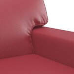 vidaXL Fauteuil Rouge bordeaux 60 cm Similicuir